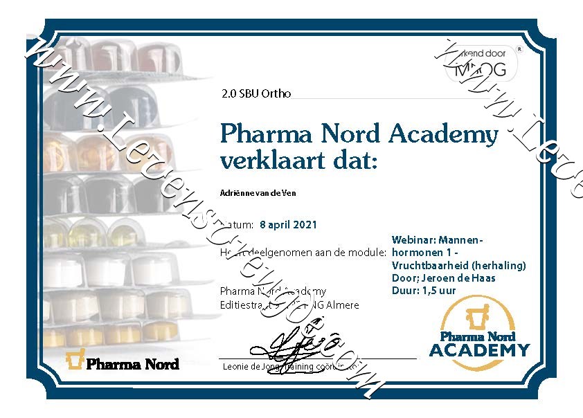 Mannenhormonen deel 1 - Vruchtbaarheid